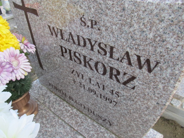 Władysław Piskorz 1952 Pasłęk - Grobonet - Wyszukiwarka osób pochowanych