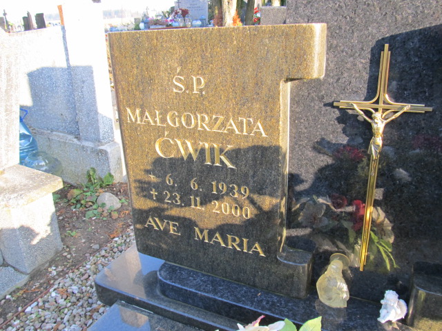 Małgorzata Ćwik 1939 Pasłęk - Grobonet - Wyszukiwarka osób pochowanych