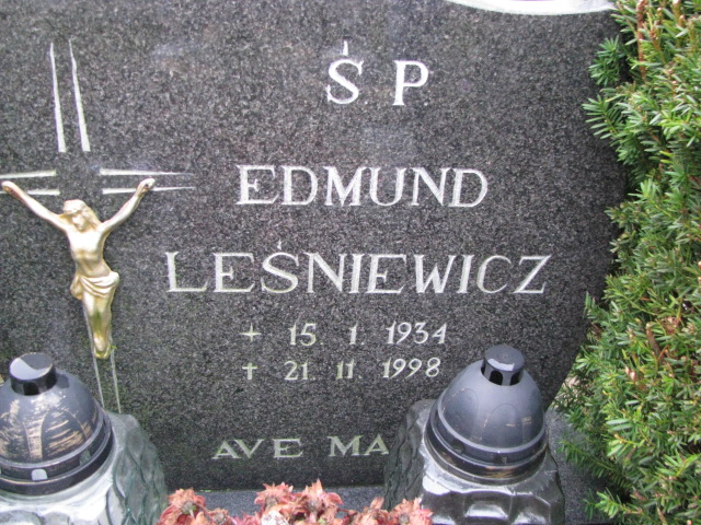 Edmund Leśniewicz 1934 Pasłęk - Grobonet - Wyszukiwarka osób pochowanych