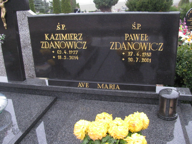 Kazimierz Zdanowicz 1927 Pasłęk - Grobonet - Wyszukiwarka osób pochowanych