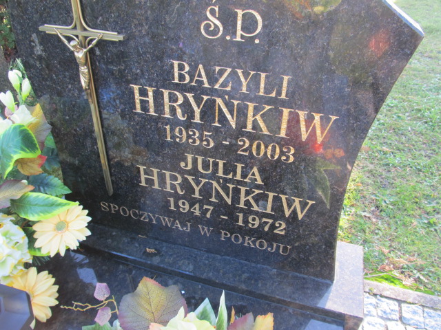 Julia Hryńkiw 1947 Pasłęk - Grobonet - Wyszukiwarka osób pochowanych