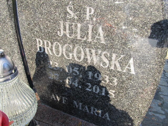 Julia Brogowska 1933 Pasłęk - Grobonet - Wyszukiwarka osób pochowanych