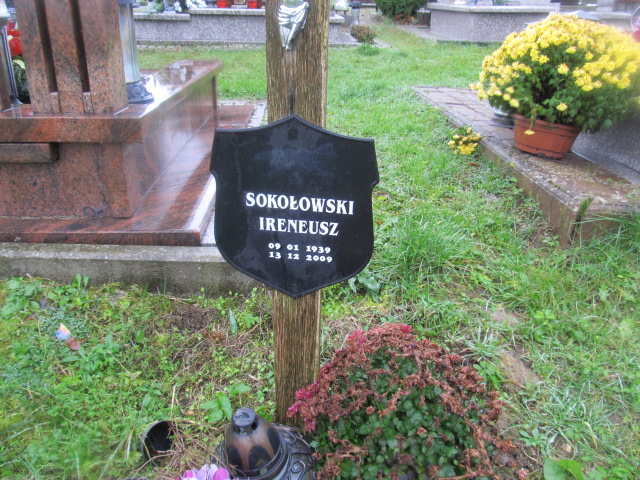 Ireneusz Sokołowski 1939 Pasłęk - Grobonet - Wyszukiwarka osób pochowanych