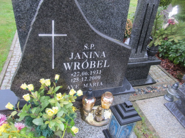 Janina Wróbel 1931 Pasłęk - Grobonet - Wyszukiwarka osób pochowanych