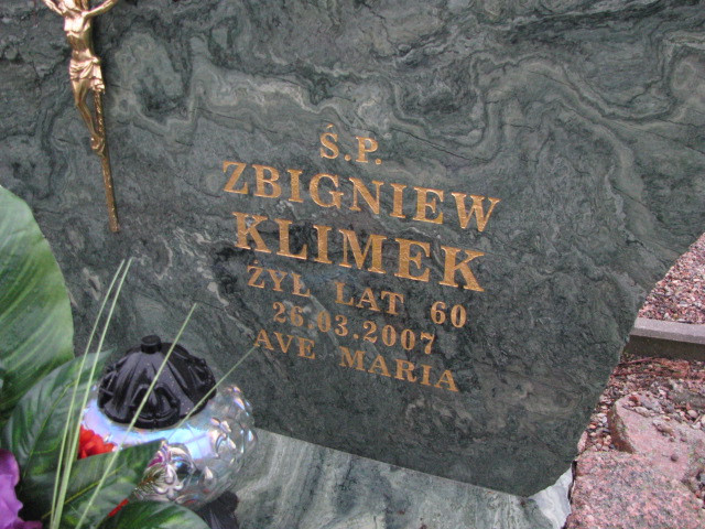 Zbigniew Klimek 1947 Pasłęk - Grobonet - Wyszukiwarka osób pochowanych