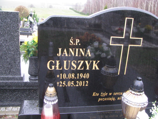 Janina Głuszyk 1940 Pasłęk - Grobonet - Wyszukiwarka osób pochowanych