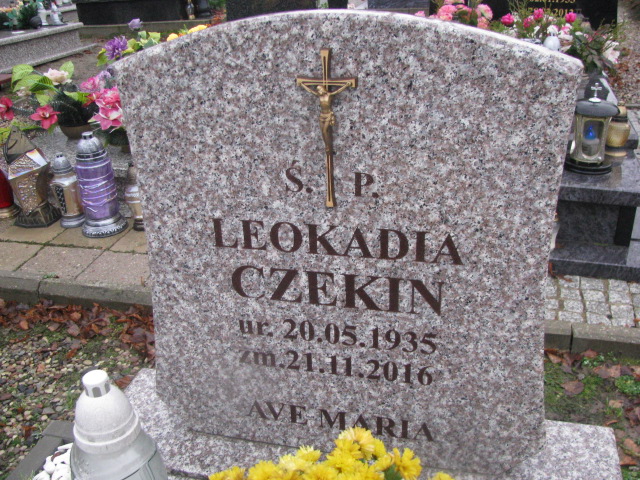 Leokadia Czekin 1935 Pasłęk - Grobonet - Wyszukiwarka osób pochowanych