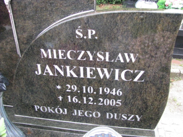 Mieczysław Jankiewicz 1946 Pasłęk - Grobonet - Wyszukiwarka osób pochowanych