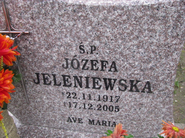 Józefa Jeleniewska 1917 Pasłęk - Grobonet - Wyszukiwarka osób pochowanych