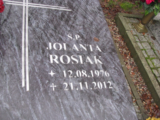 Jolanta Rosiak 1976 Pasłęk - Grobonet - Wyszukiwarka osób pochowanych