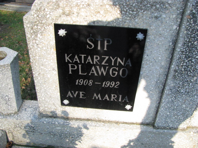 Katarzyna Plawgo 1908 Pasłęk - Grobonet - Wyszukiwarka osób pochowanych