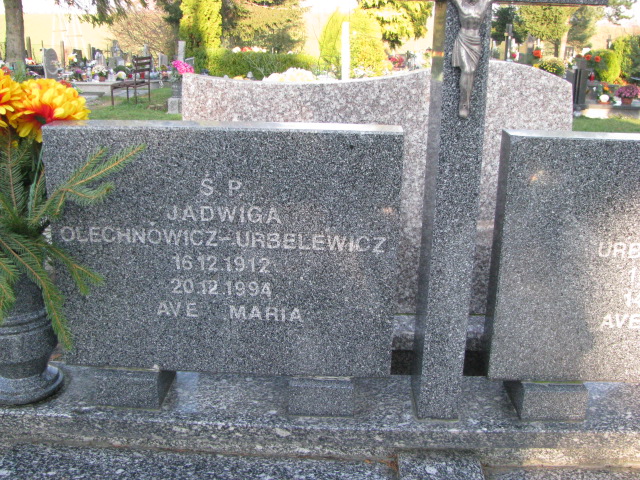 Jadwiga Olechnowicz Urbelewicz 1912 Pasłęk - Grobonet - Wyszukiwarka osób pochowanych