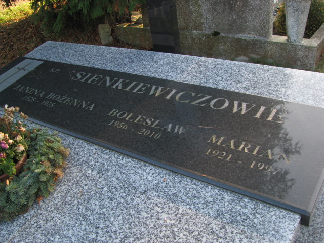 Bolesław Sienkiewicz 1956 Pasłęk - Grobonet - Wyszukiwarka osób pochowanych