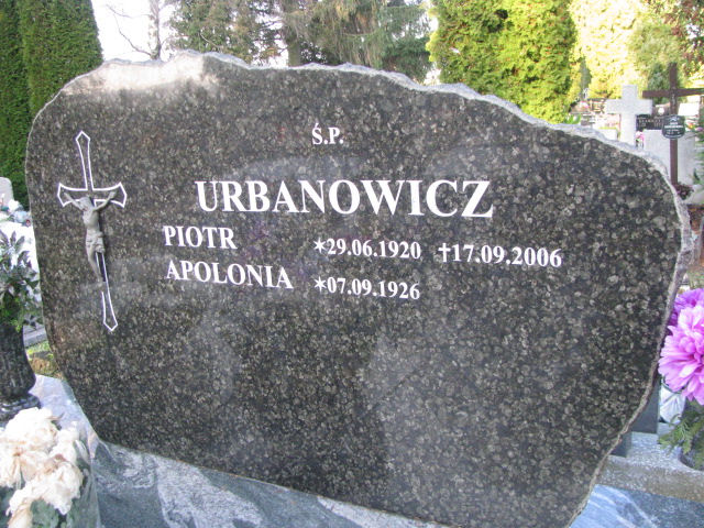 Piotr Urbanowicz 1920 Pasłęk - Grobonet - Wyszukiwarka osób pochowanych