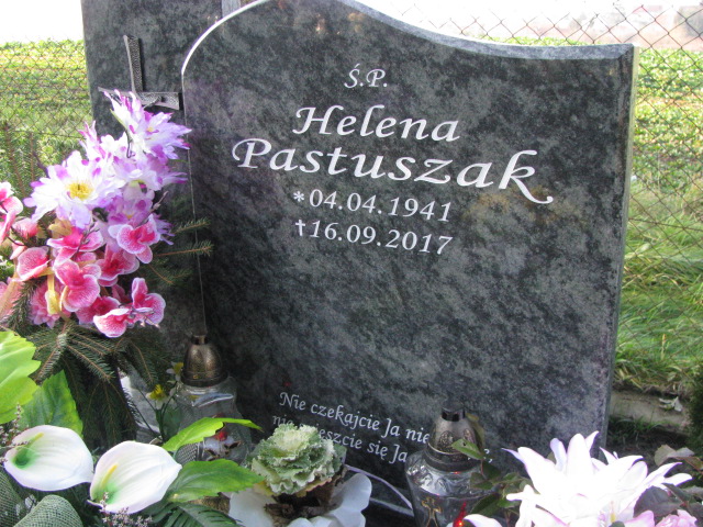 Helena Pastuszak 1941 Pasłęk - Grobonet - Wyszukiwarka osób pochowanych