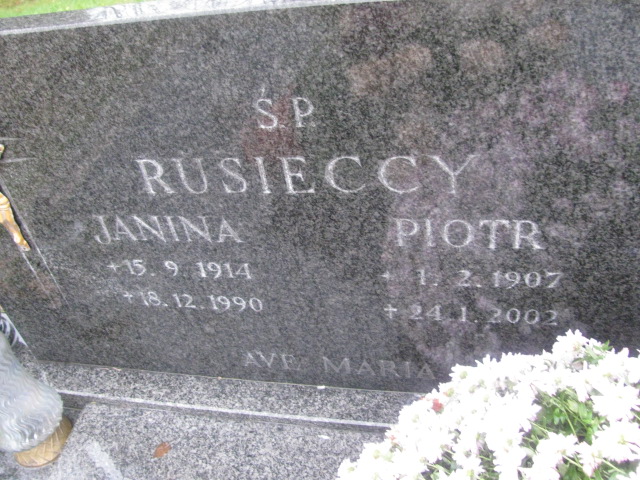 Janina Rusiecka 1914 Pasłęk - Grobonet - Wyszukiwarka osób pochowanych