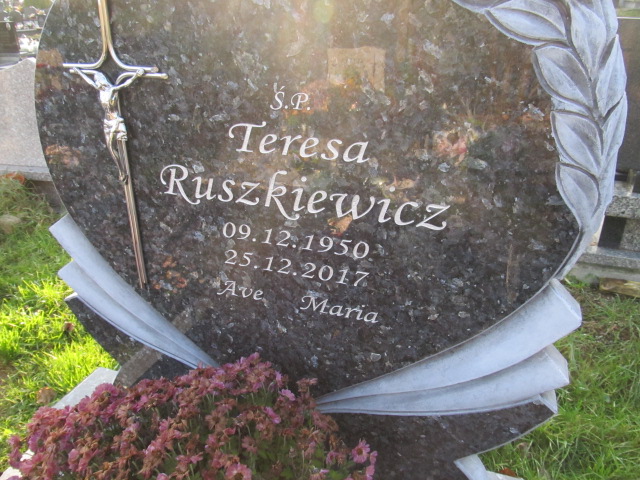 Teresa Ruszkiewicz 1950 Pasłęk - Grobonet - Wyszukiwarka osób pochowanych