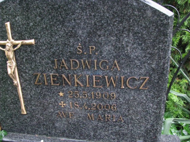 Jadwiga Zienkiewicz 1909 Pasłęk - Grobonet - Wyszukiwarka osób pochowanych