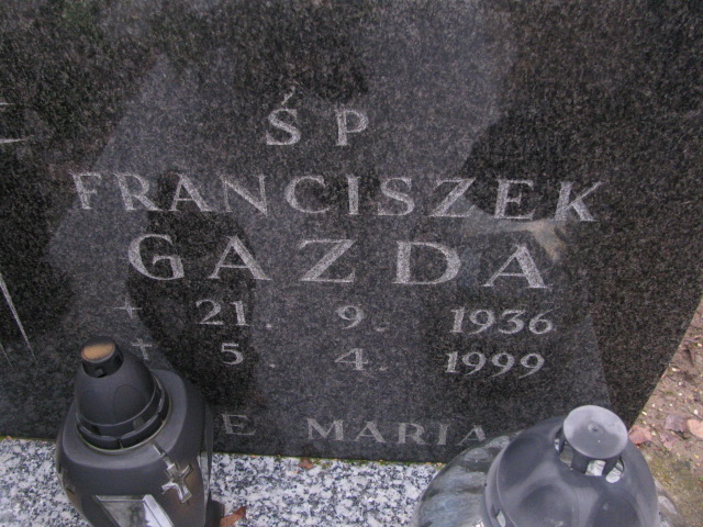Franciszek Gazda 1936 Pasłęk - Grobonet - Wyszukiwarka osób pochowanych