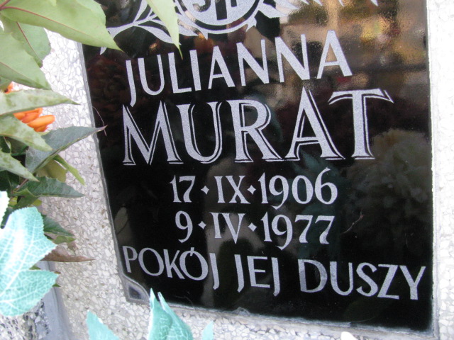 Julianna Murat 1906 Pasłęk - Grobonet - Wyszukiwarka osób pochowanych