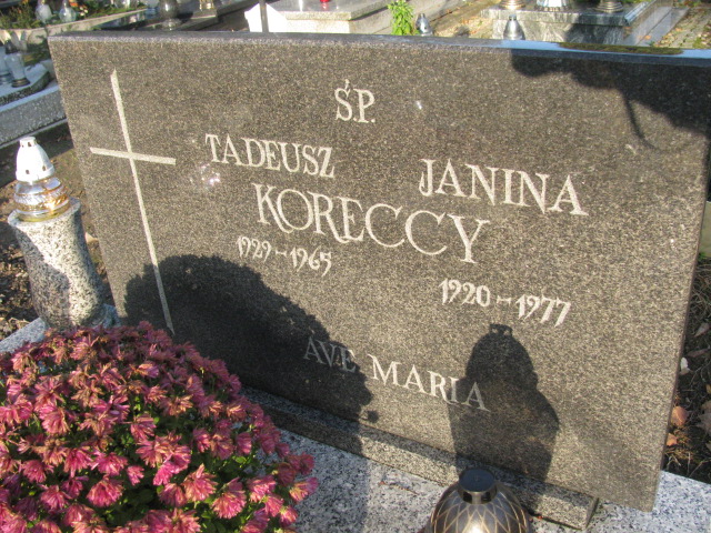 Janina Korecka 1920 Pasłęk - Grobonet - Wyszukiwarka osób pochowanych