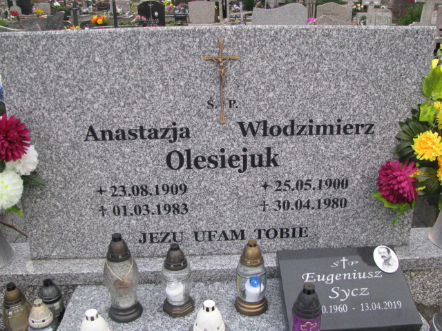 Włodzimierz Olesiejuk 1900 Pasłęk - Grobonet - Wyszukiwarka osób pochowanych