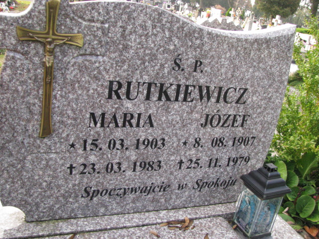 Maria Rutkiewicz 1903 Pasłęk - Grobonet - Wyszukiwarka osób pochowanych