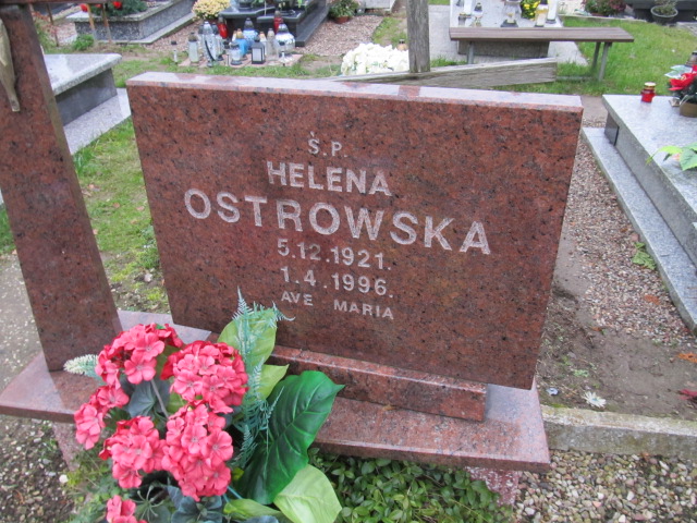 Helena Ostrowska 1923 Pasłęk - Grobonet - Wyszukiwarka osób pochowanych