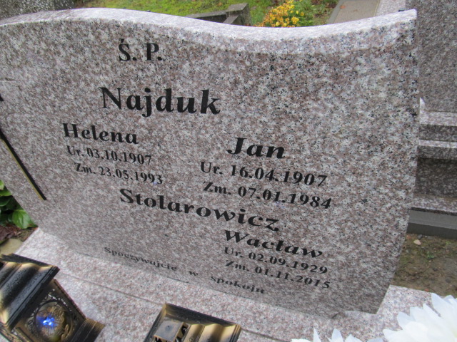 Helena Najduk 1907 Pasłęk - Grobonet - Wyszukiwarka osób pochowanych