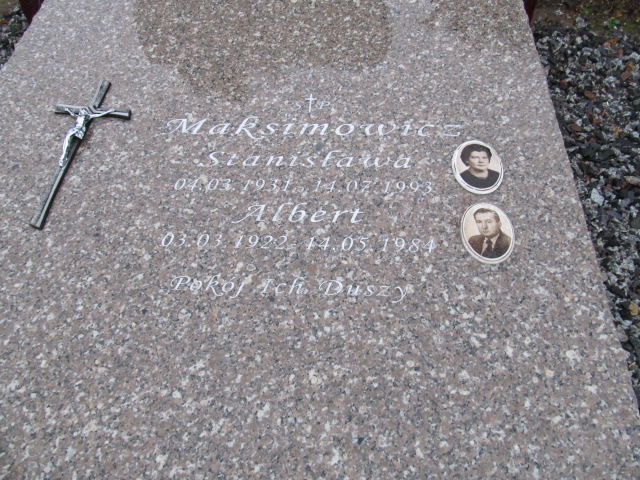 Stanisława Maksimowicz 1931 Pasłęk - Grobonet - Wyszukiwarka osób pochowanych