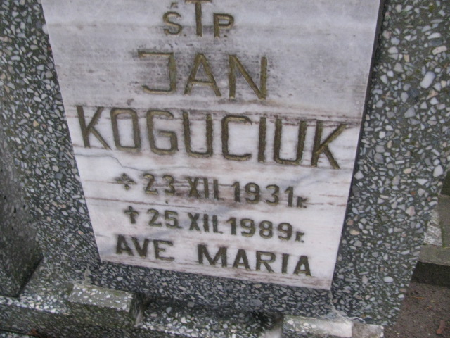 Jan Koguciuk 1931 Pasłęk - Grobonet - Wyszukiwarka osób pochowanych