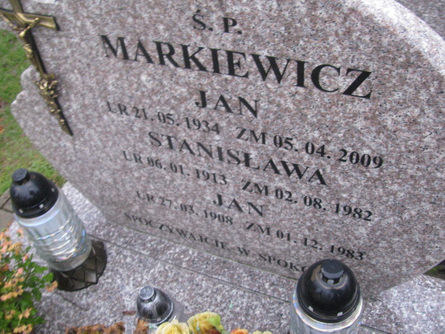 Jan Markiewicz 1934 Pasłęk - Grobonet - Wyszukiwarka osób pochowanych