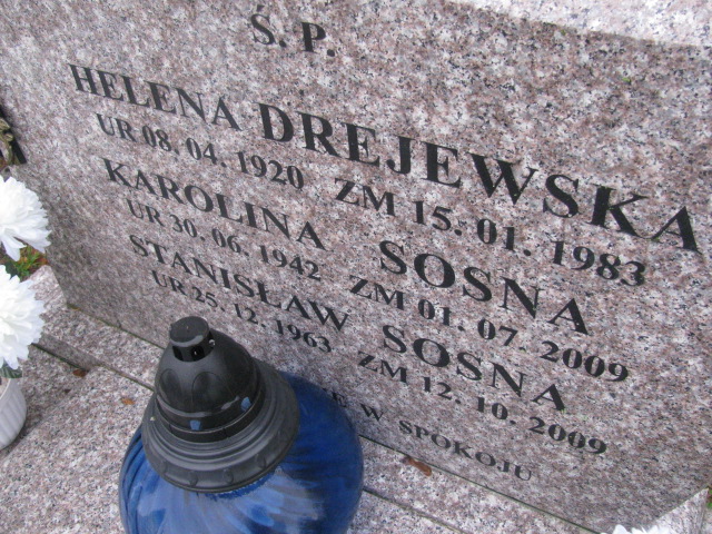 Stanisław Sosna 1963 Pasłęk - Grobonet - Wyszukiwarka osób pochowanych