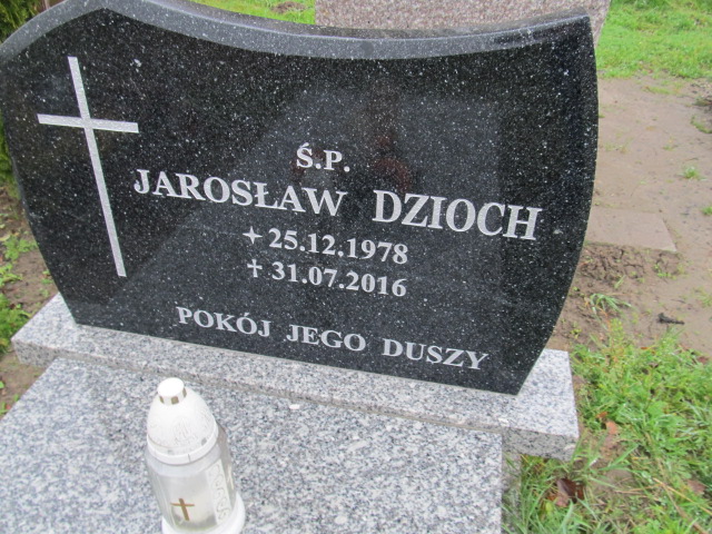 Jarosław Dzioch 1978 Pasłęk - Grobonet - Wyszukiwarka osób pochowanych