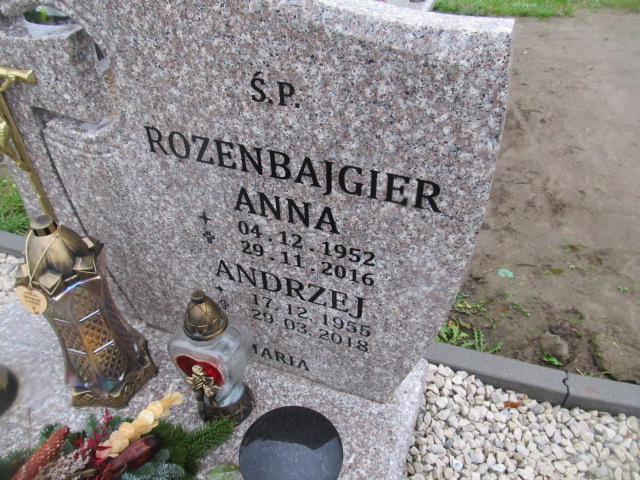 Andrzej Rozenbajgier 1955 Pasłęk - Grobonet - Wyszukiwarka osób pochowanych