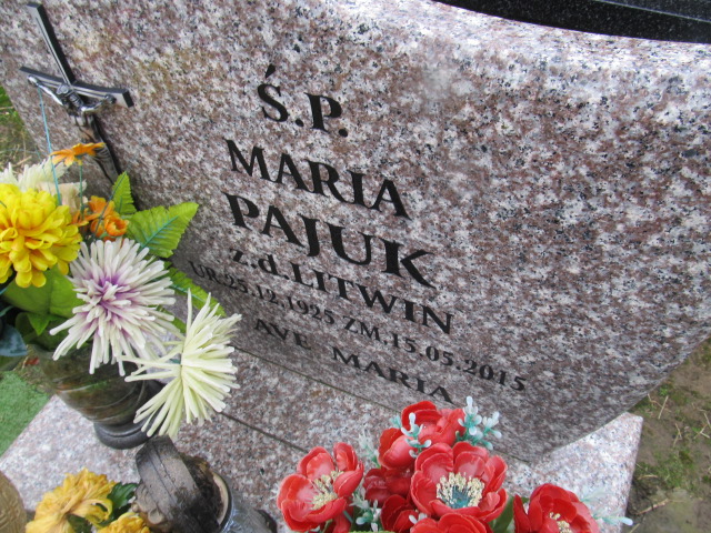 Maria Pajuk 1925 Pasłęk - Grobonet - Wyszukiwarka osób pochowanych