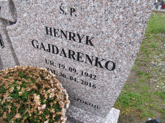 Henryk Gajdarenko 1942 Pasłęk - Grobonet - Wyszukiwarka osób pochowanych