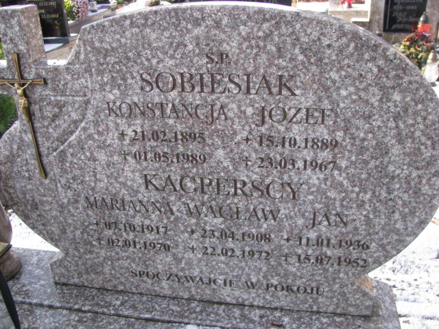 Józef Sobiesiak 1889 Pasłęk - Grobonet - Wyszukiwarka osób pochowanych