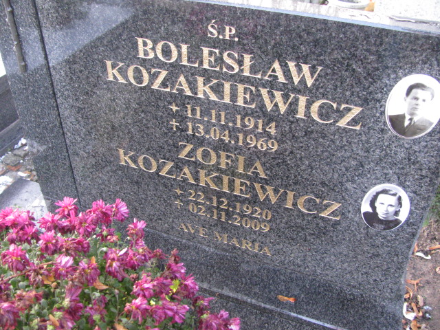 Zofia Kozakiewicz 1925 Pasłęk - Grobonet - Wyszukiwarka osób pochowanych